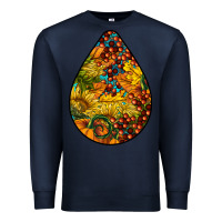 Navy Fall Teardrop Premium Sweatshirt - LillyAllenDesigns
