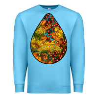 Ocean Blue Fall Teardrop Premium Sweatshirt - LillyAllenDesigns