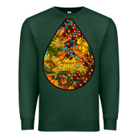 Sports Green Fall Teardrop Premium Sweatshirt - LillyAllenDesigns