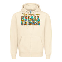 Sandshell minding my own small business Zipper Hoodie - HRA Design Shop