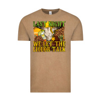 Vintage Coffee last night we let the liquor talk western Vintage Tee - texasbilliewilder