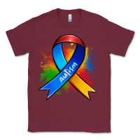 Burgundy autism ribbon Classic Tee - Zillion Design Studio