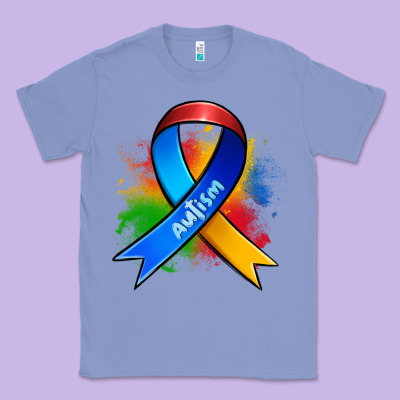 Autism Ribbon Classic Tee Designed By Zillion Design Studio