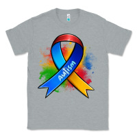 Heather Grey autism ribbon Classic Tee - Zillion Design Studio