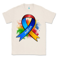 Natural autism ribbon Classic Tee - Zillion Design Studio