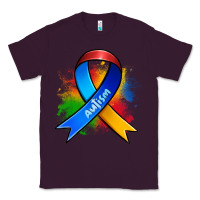 Plum autism ribbon Classic Tee - Zillion Design Studio