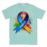 Seafoam autism ribbon Classic Tee - Zillion Design Studio