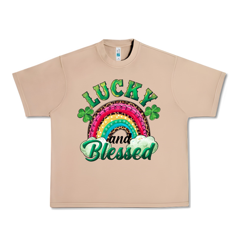 Lucky And Blessed Rainbow Urban Heavy Tee by RanaPortraitStore | Teevron
