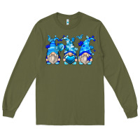 Army Green autism gnomes Long Sleeve Tee - Zillion Design Studio