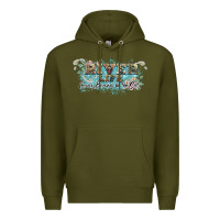Army Green river life Premium Hoodie - NancyCooperArtShop