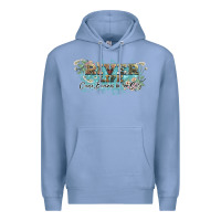 Colony Blue river life Premium Hoodie - NancyCooperArtShop