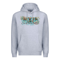 Heather Grey river life Premium Hoodie - NancyCooperArtShop