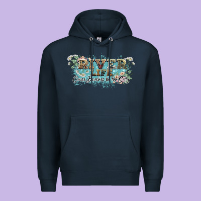 River Life Premium Hoodie Designed By Nancycooperartshop