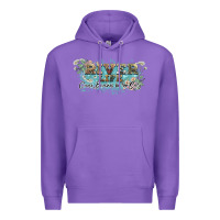 Purple river life Premium Hoodie - NancyCooperArtShop