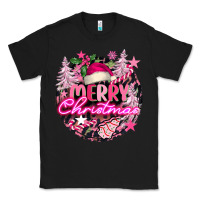 Black pink merry christmas Classic Tee - FaDigitalArtStudio