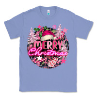 Colony Blue pink merry christmas Classic Tee - FaDigitalArtStudio
