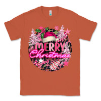 Copper pink merry christmas Classic Tee - FaDigitalArtStudio