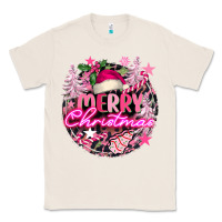 Natural pink merry christmas Classic Tee - FaDigitalArtStudio