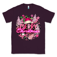 Plum pink merry christmas Classic Tee - FaDigitalArtStudio