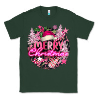 Sports Green pink merry christmas Classic Tee - FaDigitalArtStudio