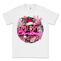 White pink merry christmas Classic Tee - FaDigitalArtStudio