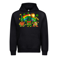 Black st. patricks  gnomies with rainbow Urban Hoodie - BundleAndBundleShop