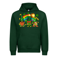 Forest Green st. patricks  gnomies with rainbow Urban Hoodie - BundleAndBundleShop
