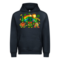 Navy st. patricks  gnomies with rainbow Urban Hoodie - BundleAndBundleShop