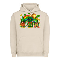 Pigment French Oak st. patricks  gnomies with rainbow Urban Hoodie - BundleAndBundleShop