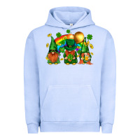 Pigment Grape Ice st. patricks  gnomies with rainbow Urban Hoodie - BundleAndBundleShop