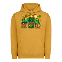 Pigment Peanut Butter st. patricks  gnomies with rainbow Urban Hoodie - BundleAndBundleShop