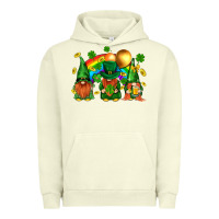 Pigment Pistachio st. patricks  gnomies with rainbow Urban Hoodie - BundleAndBundleShop