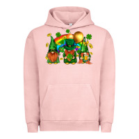 Pigment Salmon st. patricks  gnomies with rainbow Urban Hoodie - BundleAndBundleShop