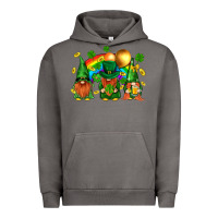 Pigment Tornado st. patricks  gnomies with rainbow Urban Hoodie - BundleAndBundleShop