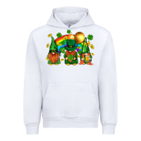 White st. patricks  gnomies with rainbow Urban Hoodie - BundleAndBundleShop