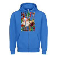 True Royal happy holiday santa claus christmas Zipper Hoodie - FaDigitalArtStudio