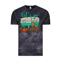 Cloud Black lets go camping Vintage Tee - texasbilliewilder