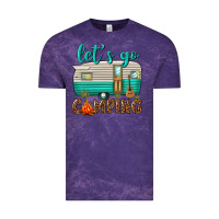 Cloud Purple lets go camping Vintage Tee - texasbilliewilder