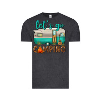 Vintage Black lets go camping Vintage Tee - texasbilliewilder