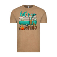 Vintage Coffee lets go camping Vintage Tee - texasbilliewilder