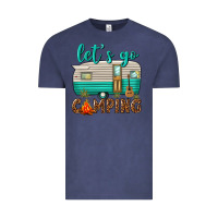 Vintage Denim lets go camping Vintage Tee - texasbilliewilder
