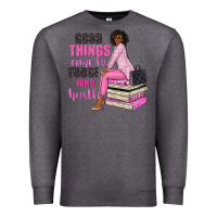 Charcoal Heather good things come to those who hustle Premium Sweatshirt - NancyCooperArtShop