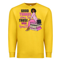 Lemon good things come to those who hustle Premium Sweatshirt - NancyCooperArtShop