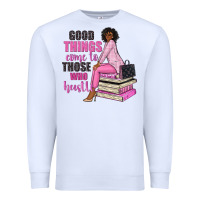 White good things come to those who hustle Premium Sweatshirt - NancyCooperArtShop