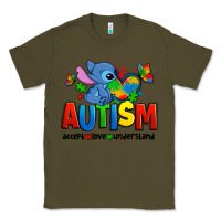 Army Green autism stitch accept love understand Classic Tee - Zillion Design Studio