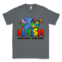 Charcoal Heather autism stitch accept love understand Classic Tee - Zillion Design Studio