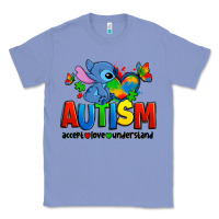 Colony Blue autism stitch accept love understand Classic Tee - Zillion Design Studio