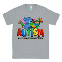 Heather Grey autism stitch accept love understand Classic Tee - Zillion Design Studio