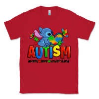 Red autism stitch accept love understand Classic Tee - Zillion Design Studio