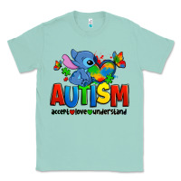 Seafoam autism stitch accept love understand Classic Tee - Zillion Design Studio